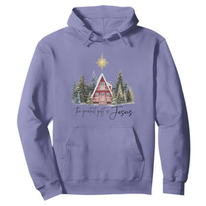 Christian Christmas Hoodie The Greatest Gift Is Jesus Star Of Bethlehem TS11 Violet Print Your Wear