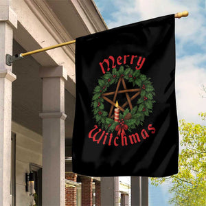 Nordic Christmas Garden Flag Merry Witchmas Pagan Yule Xmas Wreath TS11 Print Your Wear