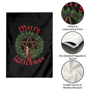 Nordic Christmas Garden Flag Merry Witchmas Pagan Yule Xmas Wreath TS11 Print Your Wear