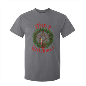 Nordic Christmas T Shirt For Kid Merry Witchmas Pagan Yule Xmas Wreath TS11 Charcoal Print Your Wear