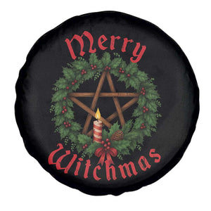 Nordic Christmas Spare Tire Cover Merry Witchmas Pagan Yule Xmas Wreath TS11 Print Your Wear