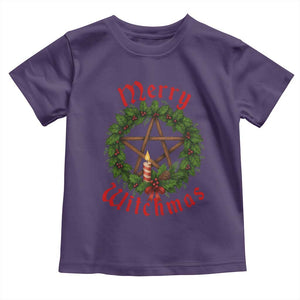 Nordic Christmas Toddler T Shirt Merry Witchmas Pagan Yule Xmas Wreath TS11 Purple Print Your Wear