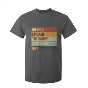 Oh Shit I Picked The Wrong White Elephant Gift T Shirt For Kid Funny Christmas Gift Exchange Game TS11 Dark Heather Print Your Wear