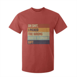 Oh Shit I Picked The Wrong White Elephant Gift T Shirt For Kid Funny Christmas Gift Exchange Game TS11 Red Print Your Wear