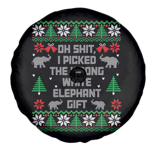 Funny Oh Shit I Picked The Wrong White Elephant Gift Spare Tire Cover Christmas Gift Exchange TS11 Print Your Wear