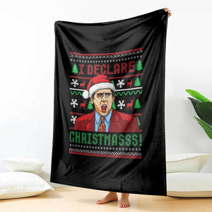 Funny I Declare Christmas Throw Blanket Funny Christmas Office Holiday Meme TS11 Print Your Wear