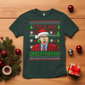 Funny I Declare Christmas T Shirt Funny Christmas Office Holiday Meme TS11 Dark Forest Green Print Your Wear