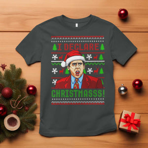 Funny I Declare Christmas T Shirt Funny Christmas Office Holiday Meme TS11 Dark Heather Print Your Wear
