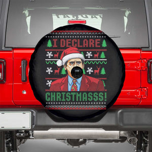 Funny I Declare Christmas Spare Tire Cover Funny Christmas Office Holiday Meme TS11 Black Print Your Wear