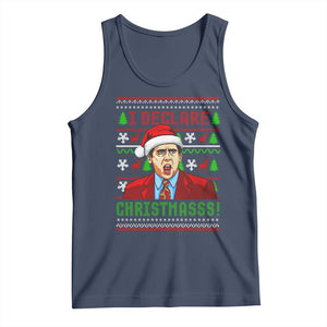 Funny I Declare Christmas Tank Top Funny Christmas Office Holiday Meme TS11 Navy Print Your Wear