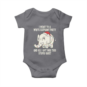 Funny I Went To A White Elephant Party And All I Got Was This Stupid Baby Onesie TS11 Charcoal Print Your Wear