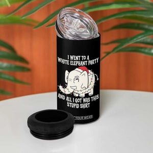 Funny I Went To A White Elephant Party And All I Got Was This Stupid 4 in 1 Can Cooler Tumbler TS11 Print Your Wear