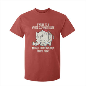 Funny I Went To A White Elephant Party And All I Got Was This Stupid T Shirt For Kid TS11 Red Print Your Wear