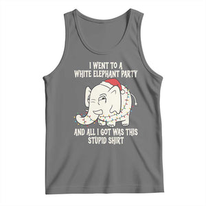 Funny I Went To A White Elephant Party And All I Got Was This Stupid Tank Top TS11 Black Heather Print Your Wear