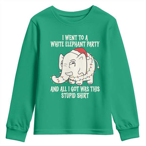 Funny I Went To A White Elephant Party And All I Got Was This Stupid Youth Sweatshirt TS11 Irish Green Print Your Wear