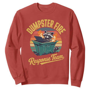 Funny Dumpster Fire Response Team Sweatshirt Work Humor TS11 Red Print Your Wear