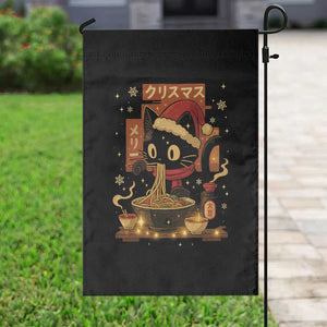 Funny Christmas Cat Ramen Garden Flag Xmas Japanese Kawaii Anime Cat TS11 Print Your Wear