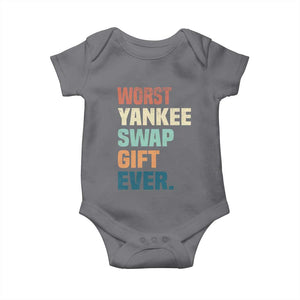 Funny Worst Yankee Swap Gift Ever Baby Onesie Christmas Gift Exchange Game TS11 Charcoal Print Your Wear