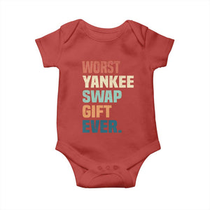 Funny Worst Yankee Swap Gift Ever Baby Onesie Christmas Gift Exchange Game TS11 Red Print Your Wear