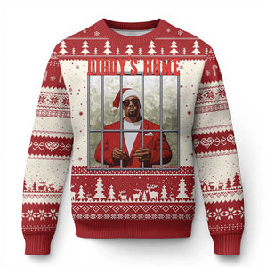 Funny Dirty Xmas Santa Diddy's Home Ugly Christmas Sweater TS11 Red Print Your Wear