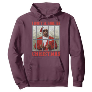 Funny Santa Diddy Christmas Hoodie I Won't Be Home For Xmas TS11 Maroon Print Your Wear