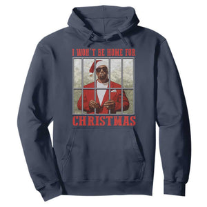 Funny Santa Diddy Christmas Hoodie I Won't Be Home For Xmas TS11 Navy Print Your Wear