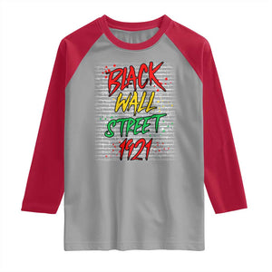 Black Wall Street 1921 Raglan Shirt Tulsa Oklahoma Black History Month TS11 Sport Gray Red Print Your Wear