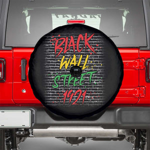 Black Wall Street 1921 Spare Tire Cover Tulsa Oklahoma Black History Month TS11 Black Print Your Wear