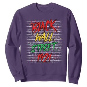 Black Wall Street 1921 Sweatshirt Tulsa Oklahoma Black History Month TS11 Purple Print Your Wear