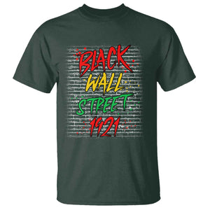 Black Wall Street 1921 T Shirt Tulsa Oklahoma Black History Month TS11 Dark Forest Green Print Your Wear