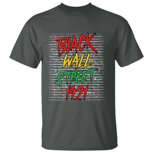 Black Wall Street 1921 T Shirt Tulsa Oklahoma Black History Month TS11 Dark Heather Print Your Wear