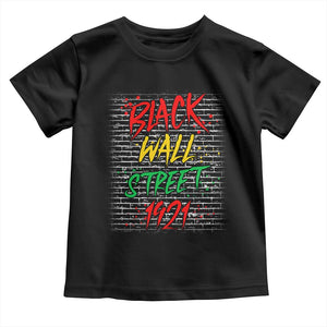 Black Wall Street 1921 Toddler T Shirt Tulsa Oklahoma Black History Month TS11 Black Print Your Wear