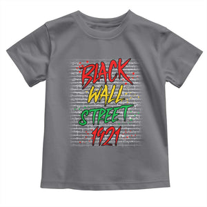 Black Wall Street 1921 Toddler T Shirt Tulsa Oklahoma Black History Month TS11 Charcoal Print Your Wear