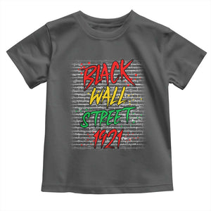 Black Wall Street 1921 Toddler T Shirt Tulsa Oklahoma Black History Month TS11 Dark Heather Print Your Wear