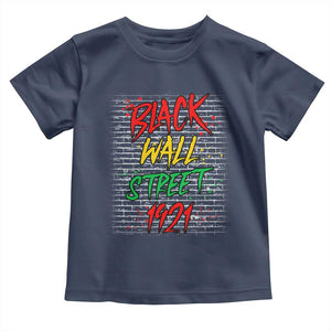 Black Wall Street 1921 Toddler T Shirt Tulsa Oklahoma Black History Month TS11 Navy Print Your Wear