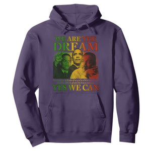 We Are The Dream Yes We Can Black History Month Hoodie Obama Martin Malcolm X TS11 Purple Print Your Wear