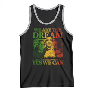 We Are The Dream Yes We Can Black History Month Tank Top Obama Martin Malcolm X TS11 Black Athletic Heather Print Your Wear