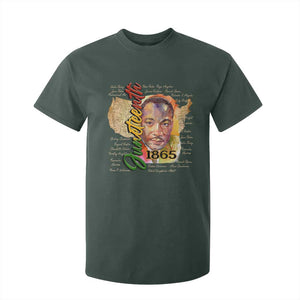 Juneteenth 1865 T Shirt For Kid Black Leaders African American Heritage TS11 Dark Forest Green Print Your Wear