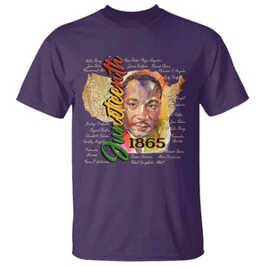 Juneteenth 1865 T Shirt Black Leaders African American Heritage TS11 Purple Print Your Wear