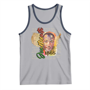Juneteenth 1865 Tank Top Black Leaders African American Heritage TS11 Athletic Heather Navy Print Your Wear