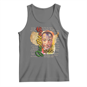 Juneteenth 1865 Tank Top Black Leaders African American Heritage TS11 Black Heather Print Your Wear