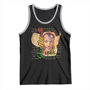 Juneteenth 1865 Tank Top Black Leaders African American Heritage TS11 Black Athletic Heather Print Your Wear