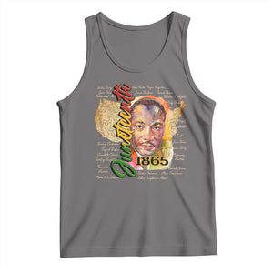 Juneteenth 1865 Tank Top Black Leaders African American Heritage TS11 Deep Heather Print Your Wear