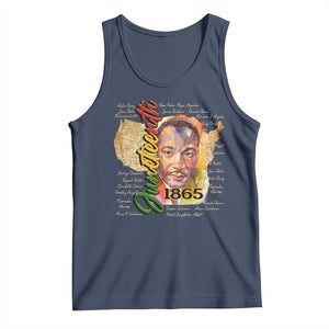 Juneteenth 1865 Tank Top Black Leaders African American Heritage TS11 Navy Print Your Wear