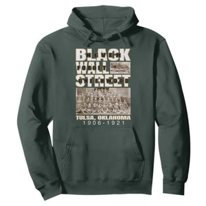 Never Forget Greenwood Black Wall Street Hoodie Black History Month TS11 Dark Forest Green Print Your Wear
