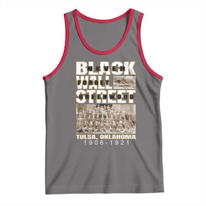 Never Forget Greenwood Black Wall Street Tank Top Black History Month TS11 Deep Heather Red Print Your Wear