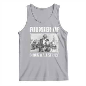 Founder Of Black Wall Street O.W. Gurley Tank Top Black History Month TS11 Athletic Heather Print Your Wear