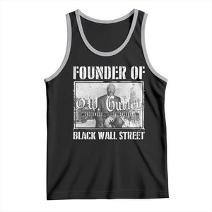 Founder Of Black Wall Street O.W. Gurley Tank Top Black History Month TS11 Black Athletic Heather Print Your Wear