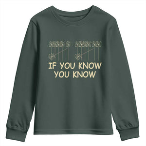 Funny 67 New Year Youth Sweatshirt If You Know You Know Six Seven Meme Sparklers TS11 Dark Forest Green Print Your Wear