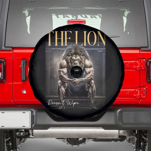 Funny The Lion Doesnt Wipe Spare Tire Cover Gen Z Joke Brainrot Raunchy Meme TS11 Black Print Your Wear